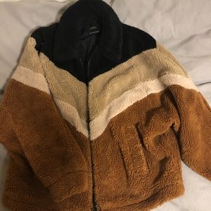 Urban Outfitters multiple brown&black TEDDY JACKET